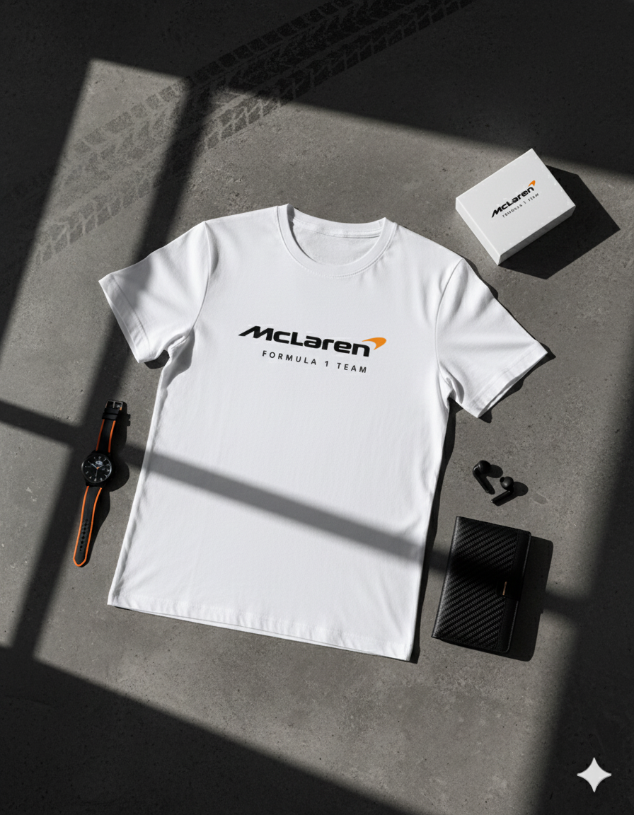 McLaren F1 Team Spirit Tee: Premium 180 GSM Cotton