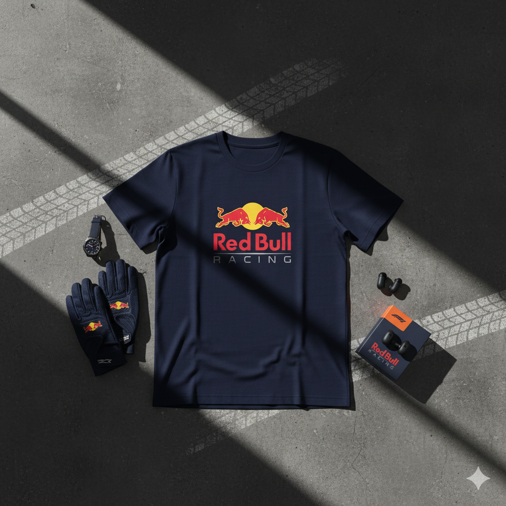 Max Velocity: Red Bull Navy Graphic Tee (Dual Print)
