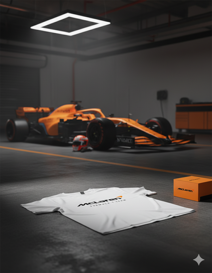 McLaren F1 Team Spirit Tee: Premium 180 GSM Cotton