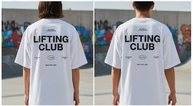 LIFTING CLUB (Back Print) - Premium 180 GSM Oversized T-Shirt